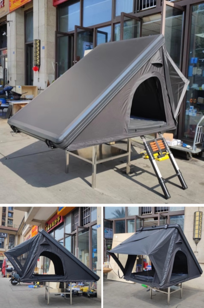 Outdoor Camping Offroad RTT SUV Clamshell Hardshell Slim Waterproof Rooftop Tent