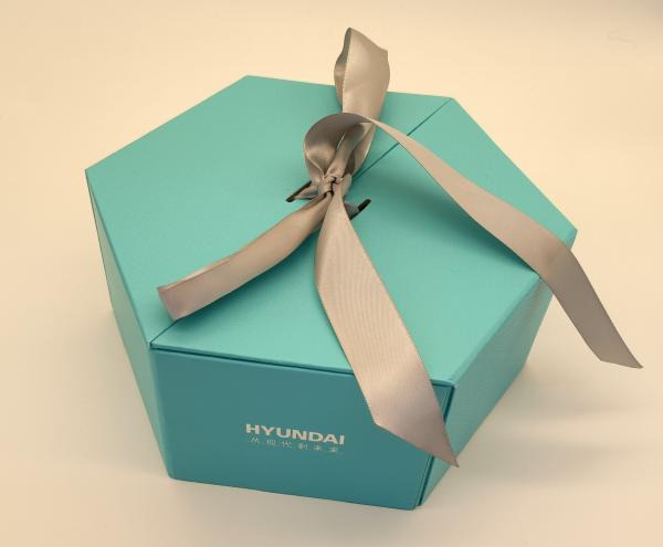 Quality Double Door Luxury Packaging Boxes With Ribbon Matt Lamination Stamping for sale