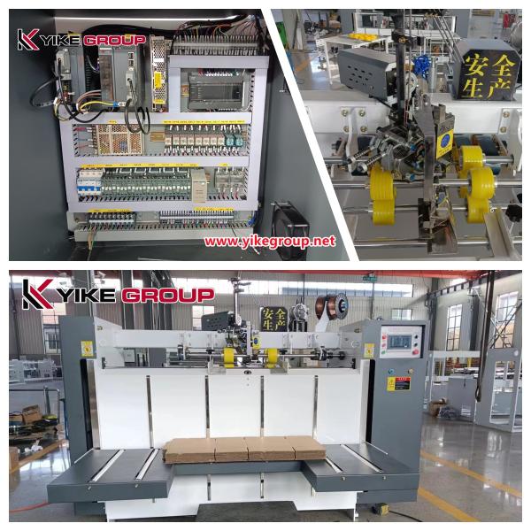 Professional Carton Box Making Machine Semi Auto Single Piece Stitcher Machine