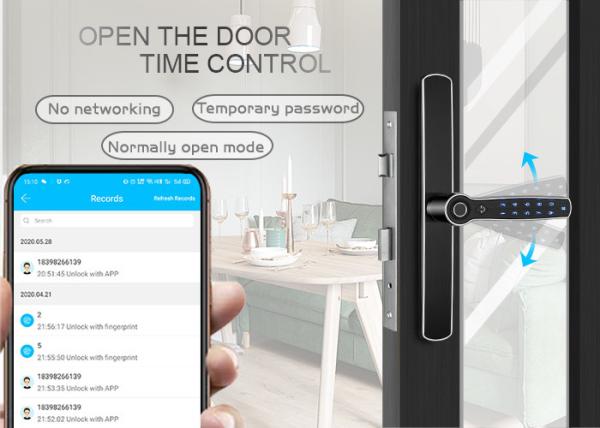 Quality 35A Smart Aluminum Bluetooth App WIFI Mortise Hook Lock for sale
