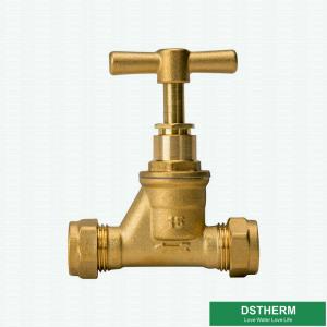 China Garden Two Ways Water Pipe Brass Stop Cock Valve Customized Heavier Type Strong Quality Stop Cock Valve on sale