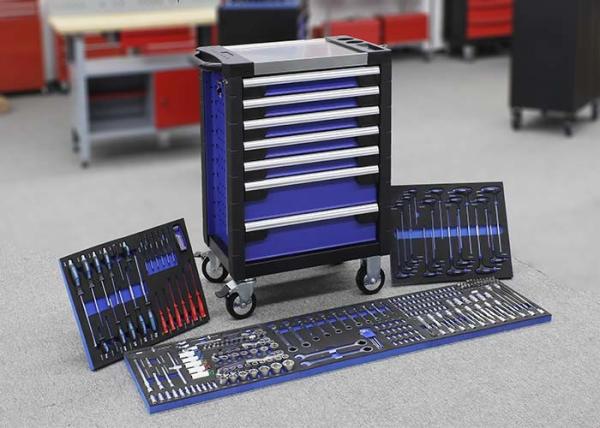 Quality Professional 27 Inch 7 Drawers Tool Cabinet Toolbox With Wheels Lockable for sale