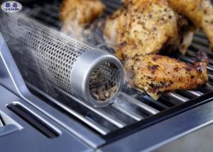 Pellet 12 / 6“ Smoking Tube For BBQ , Corrosion Resistant Perforated Metal