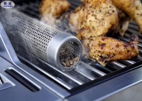 Quality Pellet 12" / 6“ Smoking Tube For BBQ , Corrosion Resistant Perforated Metal for sale