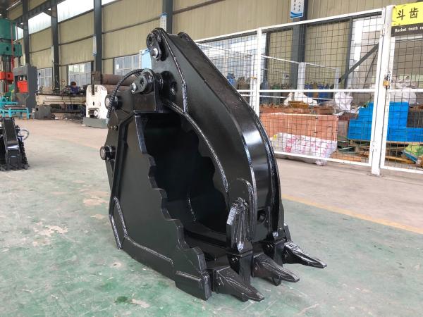 Quality Customized Pin On CAT320 Mini Excavator Thumb With Reinforcement Plate Multipurpose for sale
