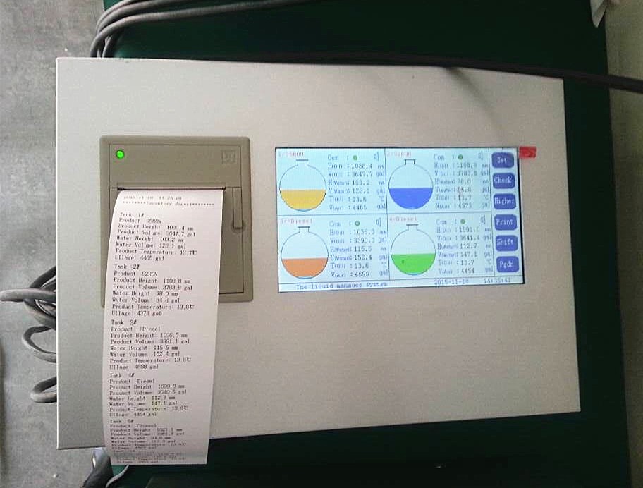 Total station fuel gasoline tanks level remote controller /peterol automatic level gauge sensor samrt controller