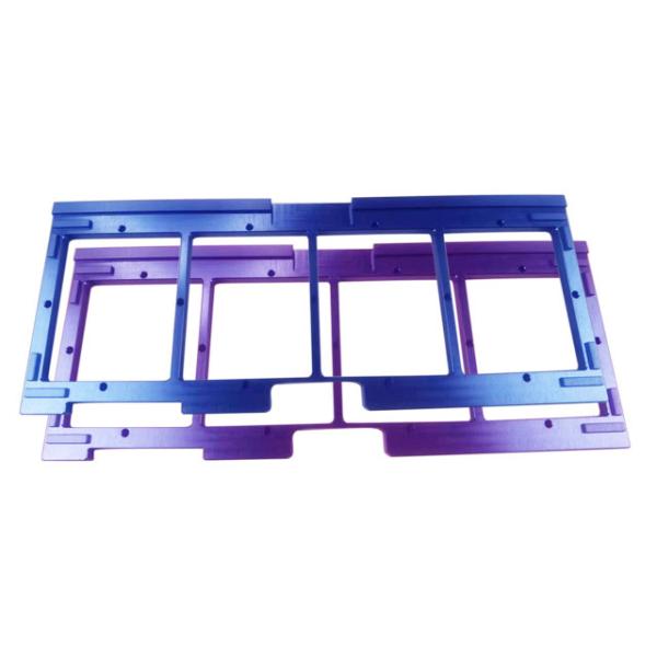 Chrome Coated Anodized Aluminum Laser Service for Low Volume CNC Machining Part Customized Color