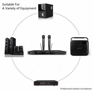 510-937MHz Two Channel Wireless Microphone System True Diversity