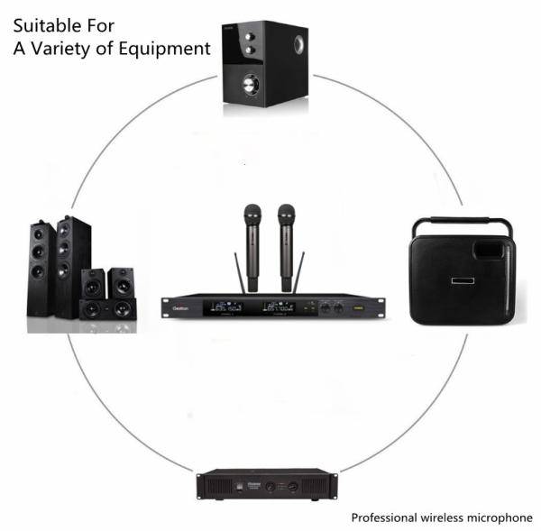 Quality 510-937MHz Two Channel Wireless Microphone System True Diversity for sale