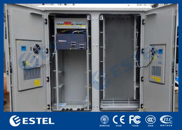 Quality IP55 Base Station Cabinet , Outdoor Data Cabinet With Rectifier System PDU for sale