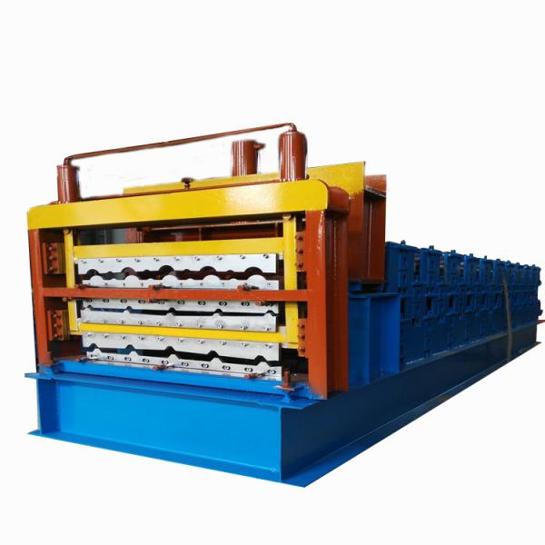 Quality Three Layer Corrugated Roof Tile Roll Forming Machine Roof Panel Roll Forming Machine for sale