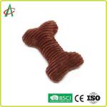 Custom Durable Coloful Bone Plush Dog Toys With Squeakers