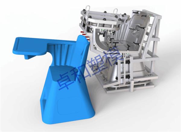 Quality Blue Study Desk Casing Rotational Mold Makers / Rotational Moulded Furniture for sale
