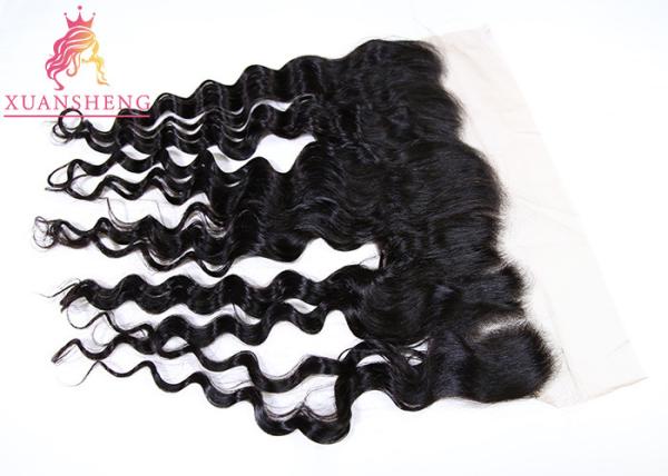 Quality 13x4 Frontal Closure Loose Wave Lace Front Closures For Body Weaving for sale