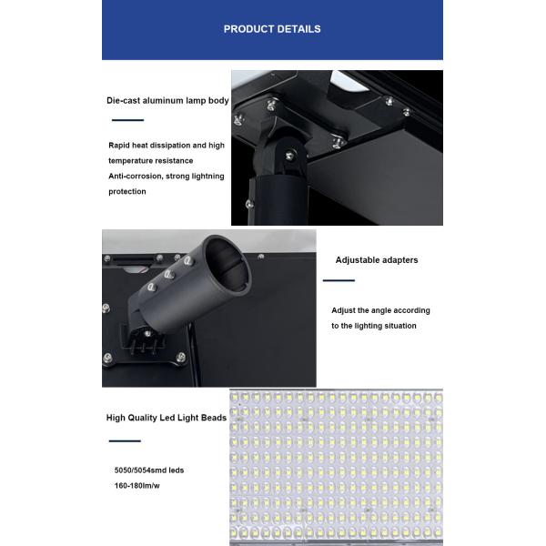 100w 120w 150w Aluminumall In One Led Solar Street Light Self Cleaning