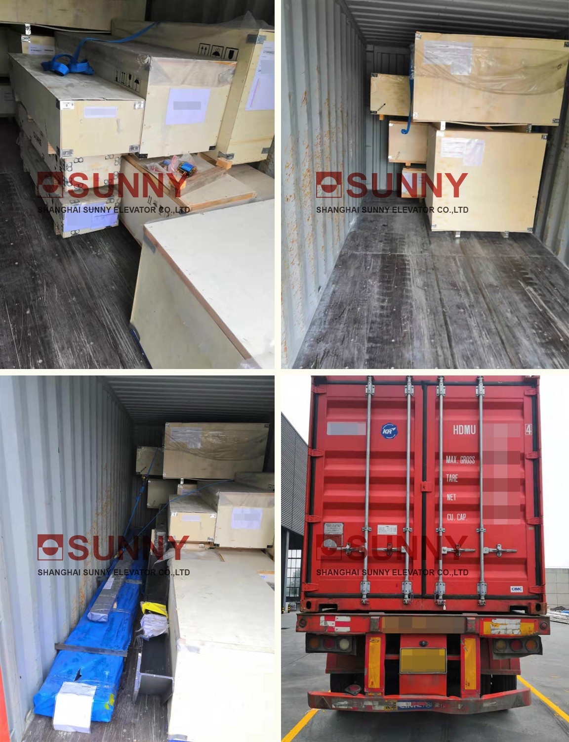 5000kg 1.0m/S VVF Control Goods High Speed Elevator With Large Space