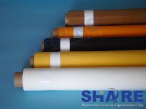 Buy cheap 90T 230 Mesh Polyester Screen Printing Mesh Yellow White Reproducible product