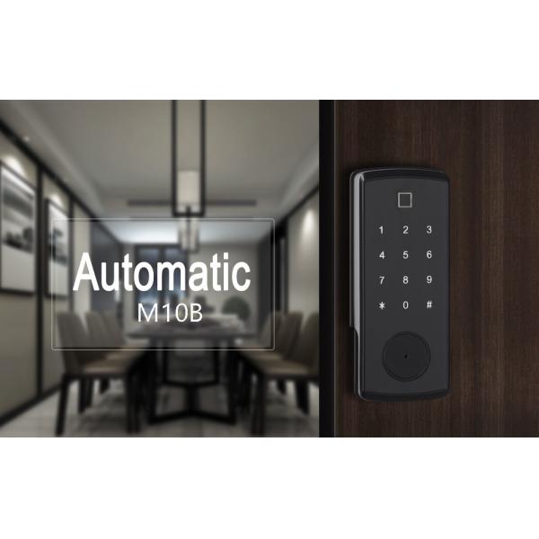 Smart Safety Automatic Password Card Bolt Lock With Black Zinc Alloy Material RIM Lock