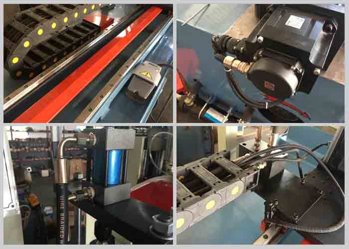 Servo Feeding Automatic Tube Cutting Machine Microcomputer Control High Performance