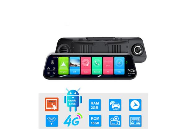 Quality Android 8.1 touch screen dual lens 4G DVR car dash cam for sale