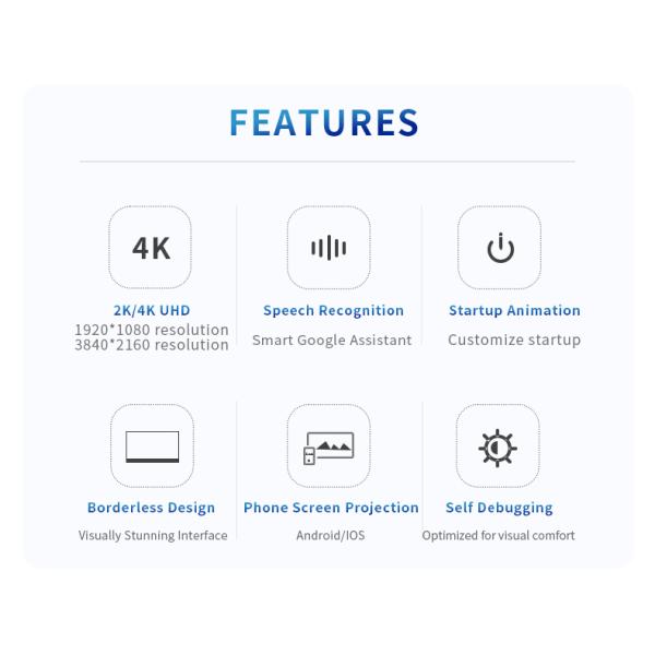OEM/ODM 32inch Borderless Smart TV - A+ LCD Panel Ultra Slim Bezel 2K/4K UHD Display Commercial Sizes TVs