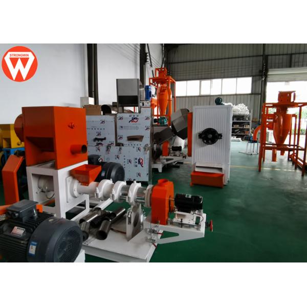 Grass Carp Fish Feed Production Line Electric With Pellet Size 0.9MM-15MM