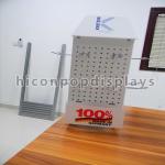 Hanging Peg Hook Counter Display Racks Fixtures With Rotating