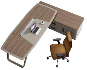 Buy cheap L-Shape Executive Manager Desk Melamine Office Furniture Desk product