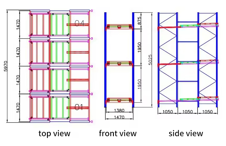 Push Back Pallet Rack