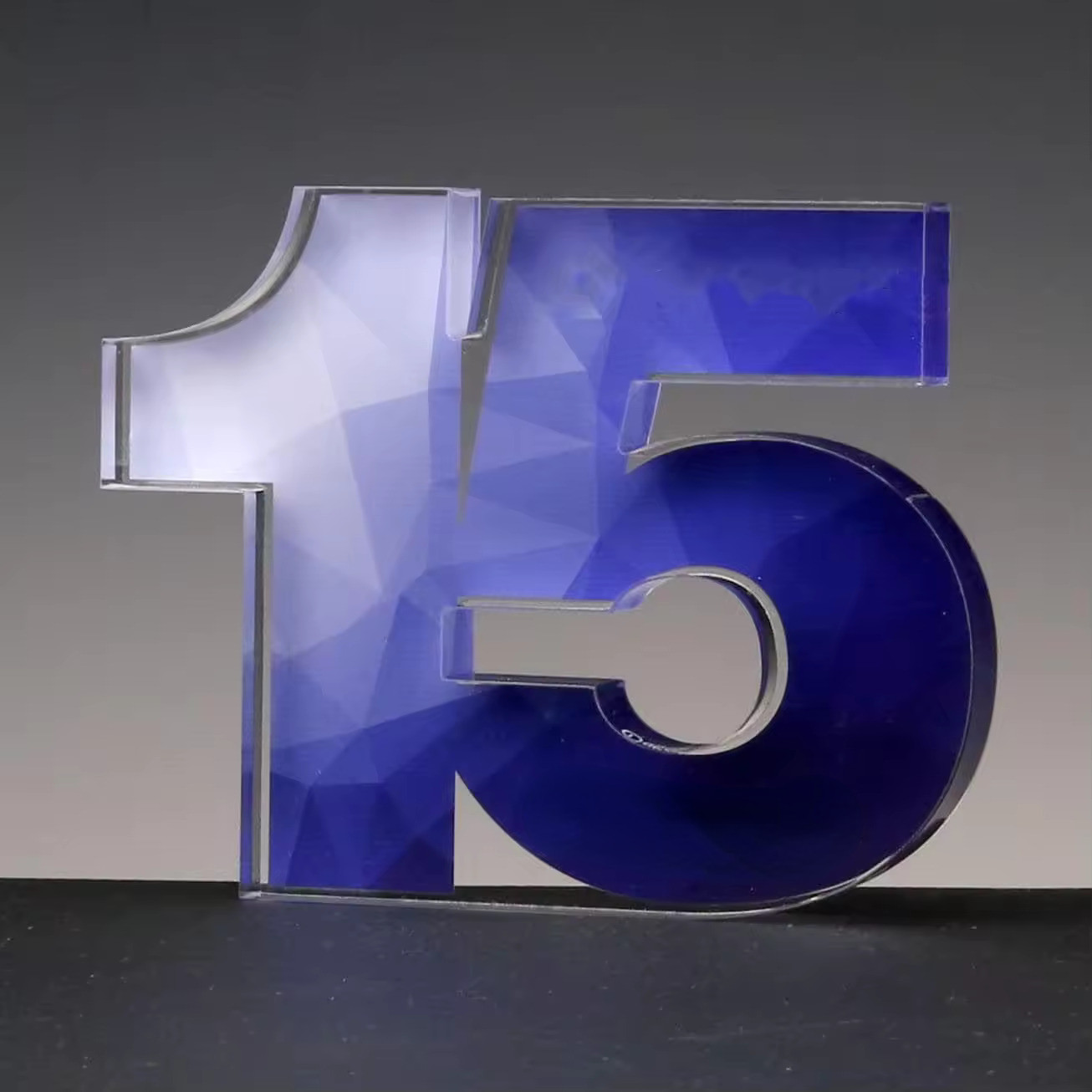 Multipurpose Clear Number Acrylic Block Award Custom Printing For Company Events