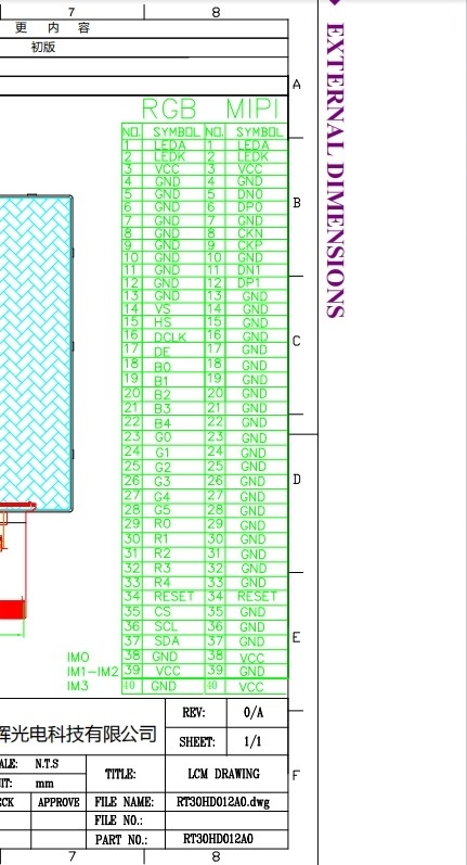 IPS TFT LCD Display 3.0 Inch Lcd 360*640 Full-View SPI Interface LCD Screen
