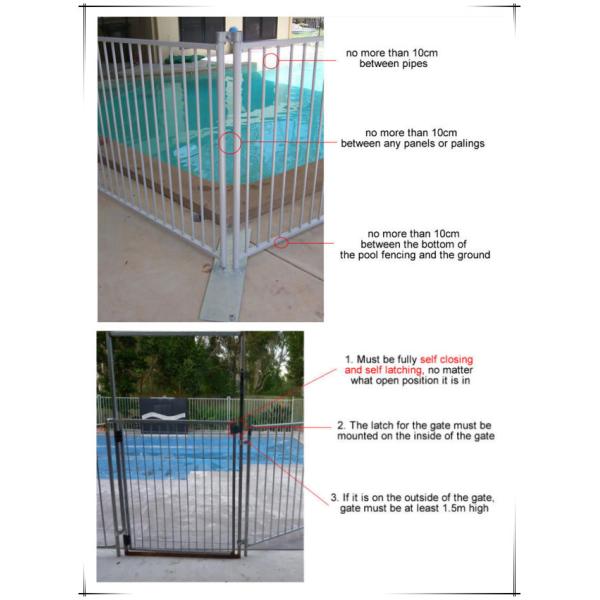 Hot Sale PVC Steel Metal Temporary Swimming Pool Fence