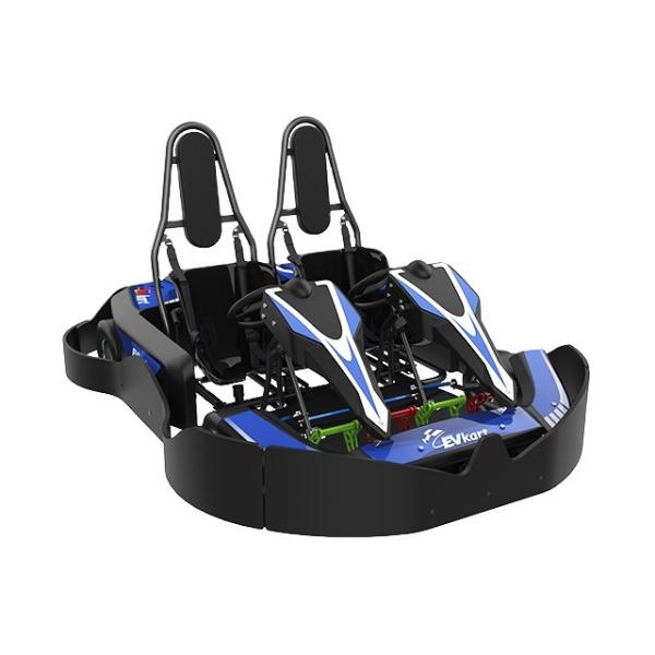 Alloy Steel Frame Double Seater Go Kart 12Nm Fast Track Karting