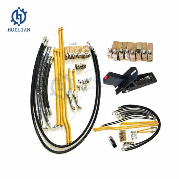 Quality R385LC-9 Mining Excavator Pipeline Pipe Line Kit Concrete Breaker Mini Excavator Attachment Piping Kits for sale