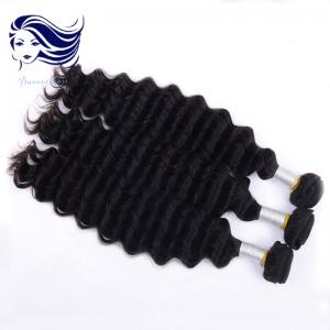 China Deep Wave Natural 6A Grade Peruvian Hair Weave 3.5Oz Tangle Free on sale