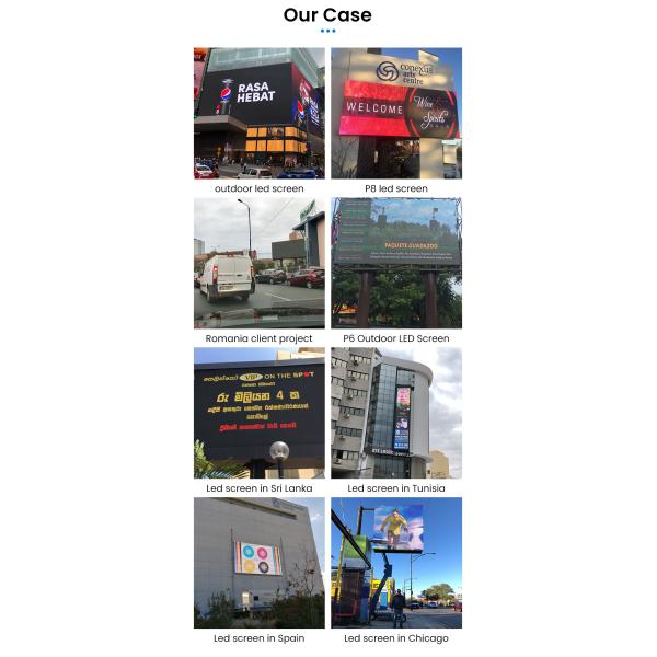 P6 P8 P10 RGB SMD Outdoor Fixed installation LED Screen Full Color Led Display Board For Advertising