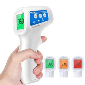 China Blue White Digital Thermometer With Probe Avoid Touch Skin Battery Operated on sale