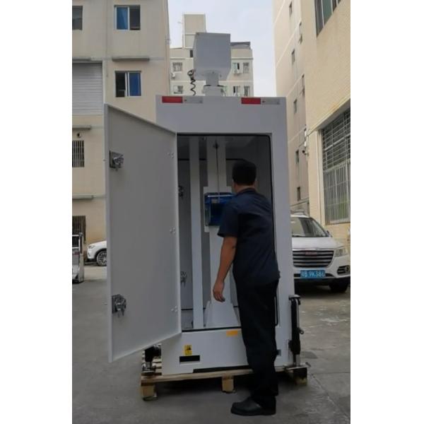 Easy Deploy Mobile Compact CCTV Surveillance Towers For Road Construction Works Monitoring