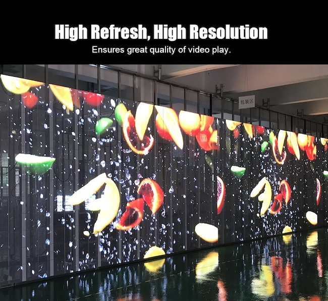 Outdoor Transparent LED Display Panel 3.91-7.8mm 7500 Nits 1