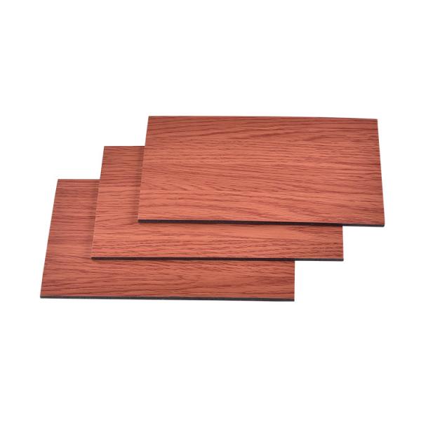 Quality Thickness 3mm Wooden Aluminum Composite Panel Lightweight Impact Resistant for sale