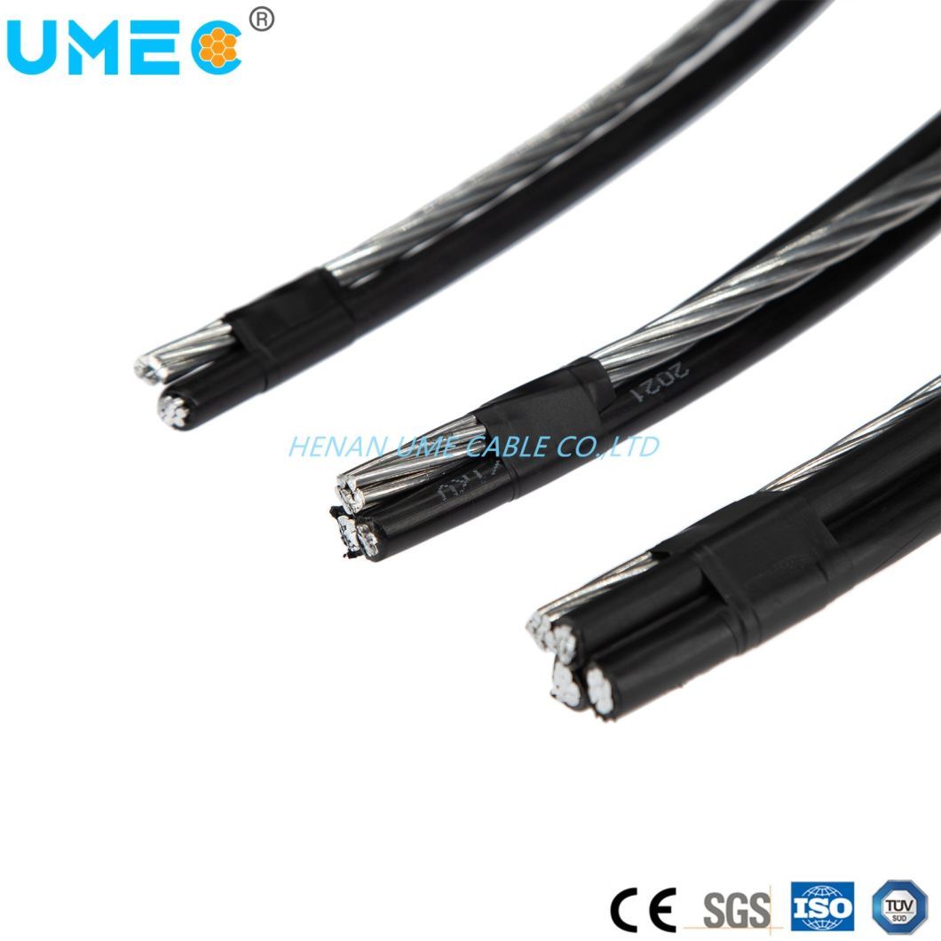 LV Triplex Service Drop Aluminum Conductor XLPE Insulated AAC/AAAC/ACSR ABC Power Cable