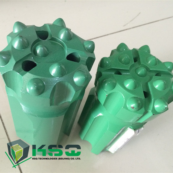 Threaded Button Drill Bit Spherical / Ballistic Button Diameter 32 -1 52mm