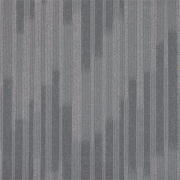 Striped 100%solution dyed Invista Nylon 6 carpet tile