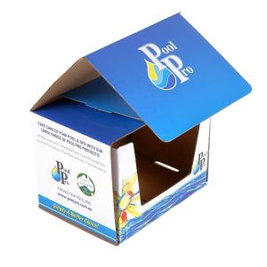 China Household Products Custom Printed Display Box With Colorful Corrugated Display Stand on sale
