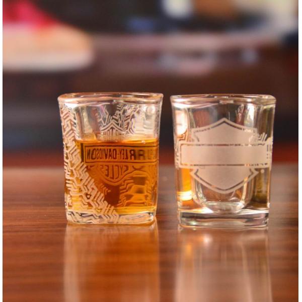 Brands Logo Square Shot Glasses , Wedding Shot Glasses For Sprit Drinking