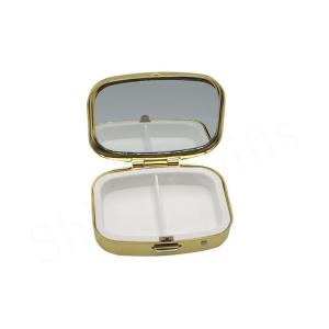 China Wholesales Pill Box Metal Pill Box ECO Friendly Travel Pill Storage Box Customized Logo on sale