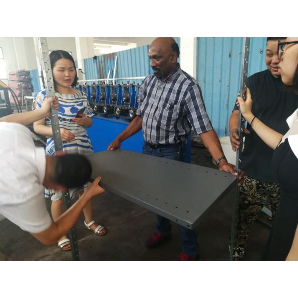 Metal Chanel Roll Forming Machine Chain Driven PLC Control 22KW With Reducer