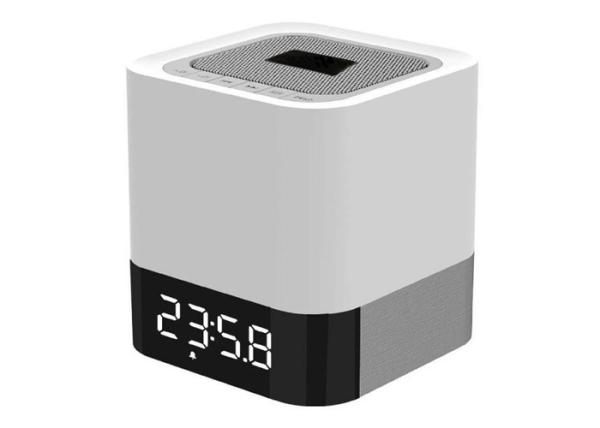 LED Night Light Clock Radio Bluetooth Speaker All In1 , Bluetooth Speaker And