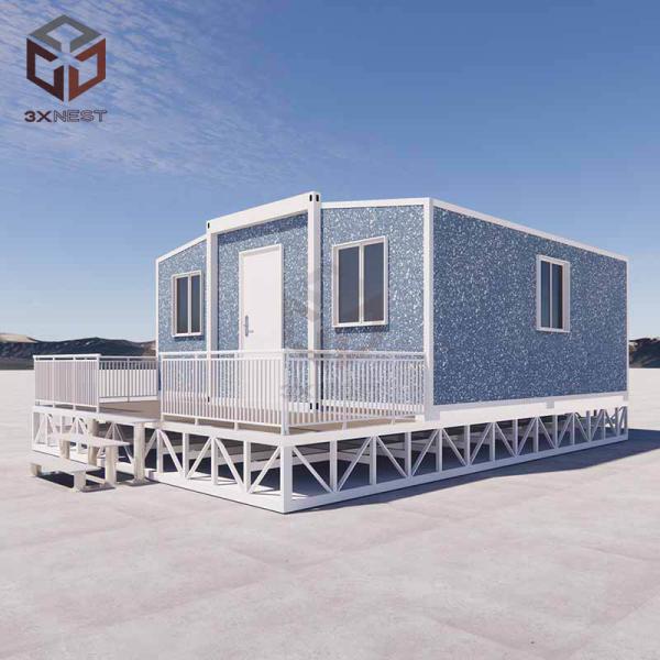 Quality Customizable Modular House with Balcony and Stairs for sale