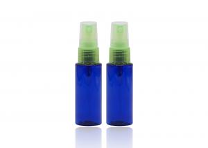 Buy cheap 30 Ml Blue Refillable PET Plastic Spray Bottles With Light Green Mist Pump product